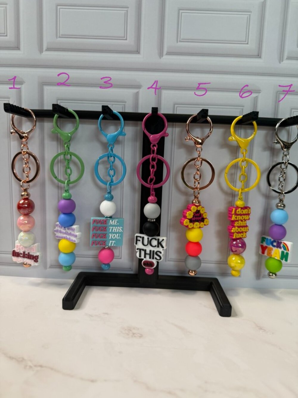 Keychain/Bag Charm - a little sweary
